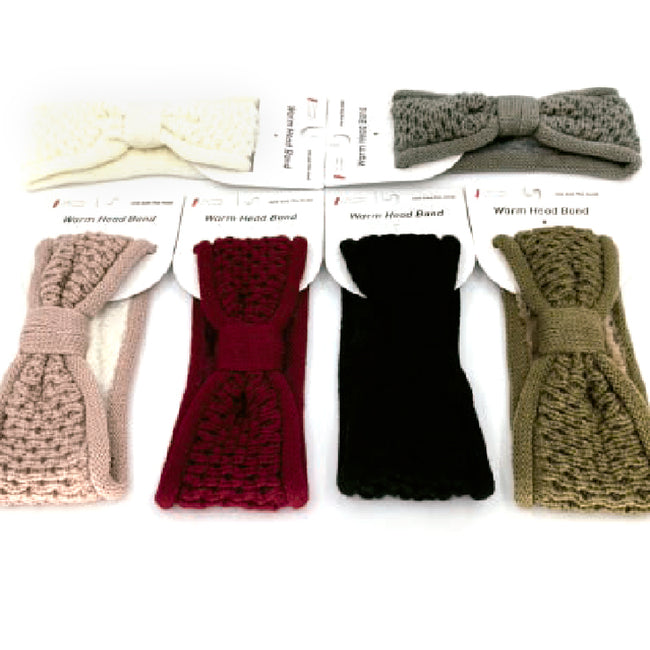 Wholesale Clothing Accessories Headband Line Fleece Honeycomb Knotted Headband Nh211