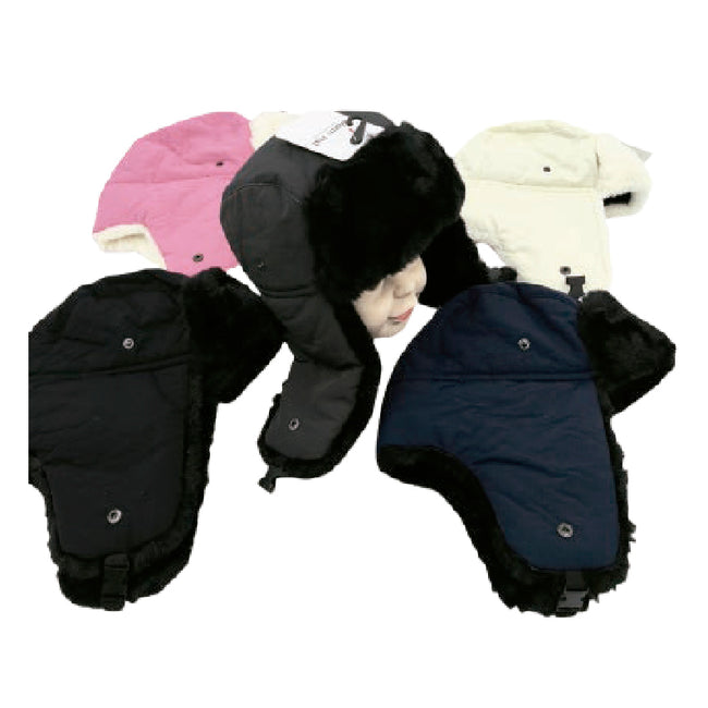 Wholesale Clothing Accessories Hat Solid Color Children’s Trapper Nh219