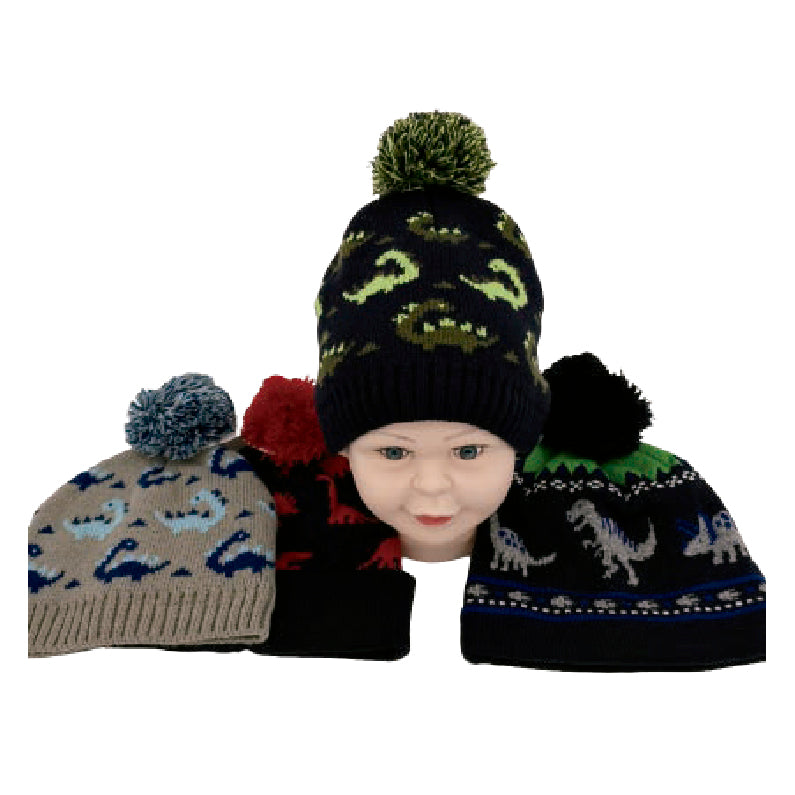 Wholesale Clothing Accessories Kid Dinosaur Hat Jacquard Children’s Nh237