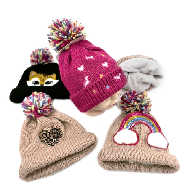 Wholesale Clothing Accessories Kid Hat Four Style Sequin Embroidered Children’s Nh238
