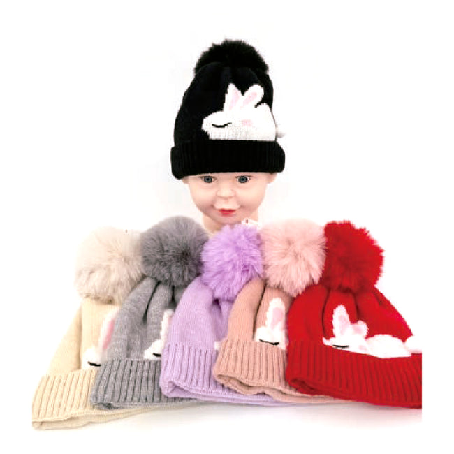 Wholesale Clothing Accessories Bunny Hat Jacquard Rabbit Children’s Nh248