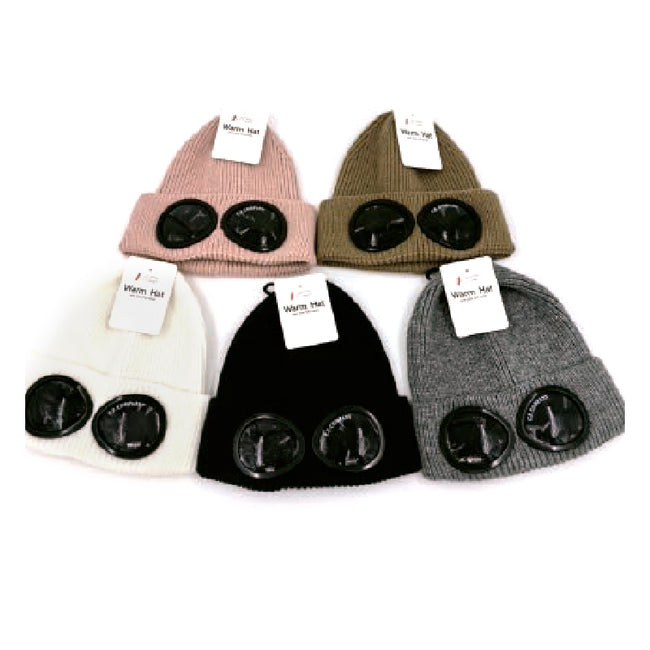 Wholesale Clothing Accessories Winter Hat Glass Goggle Hat Nh265