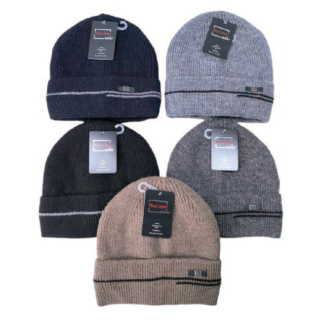 Wholesale Clothing Accessories Men Hat Striped Label Fleece Nh298