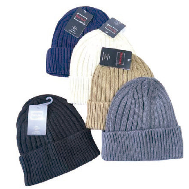 Wholesale Clothing Accessories Men Hat Single Layer Ribbed Men’s Winter Nh299