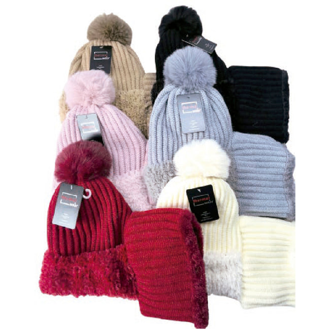 Wholesale Clothing Accessories Lady Hat Ribbed Neck Cover Women's Winter Nh201