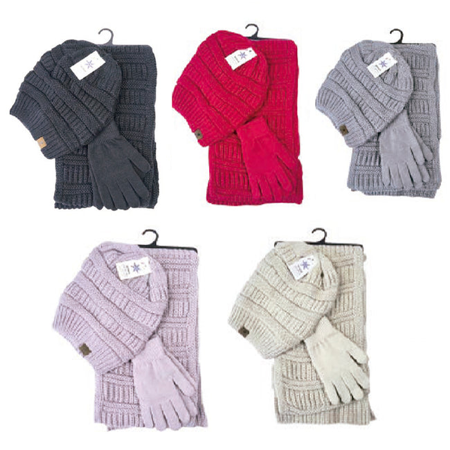 Wholesale Clothing Accessories Scarf Striped Gloves Nh210