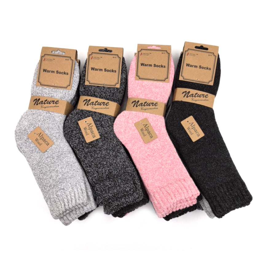 Wholesale Clothing Accessories 3 Pair Lady Socks Wool Chunky Flat Women's Nh212