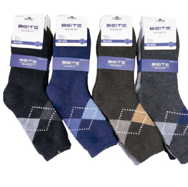 Wholesale Clothing Accessories Men Socks Plaid High Men’s Nh261