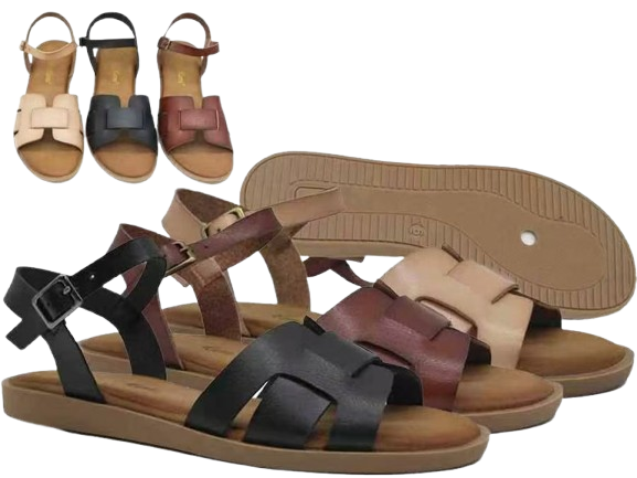 Wholesale Women's Flat Sandals Casual Summer Footwear Shoes Iris NFj2