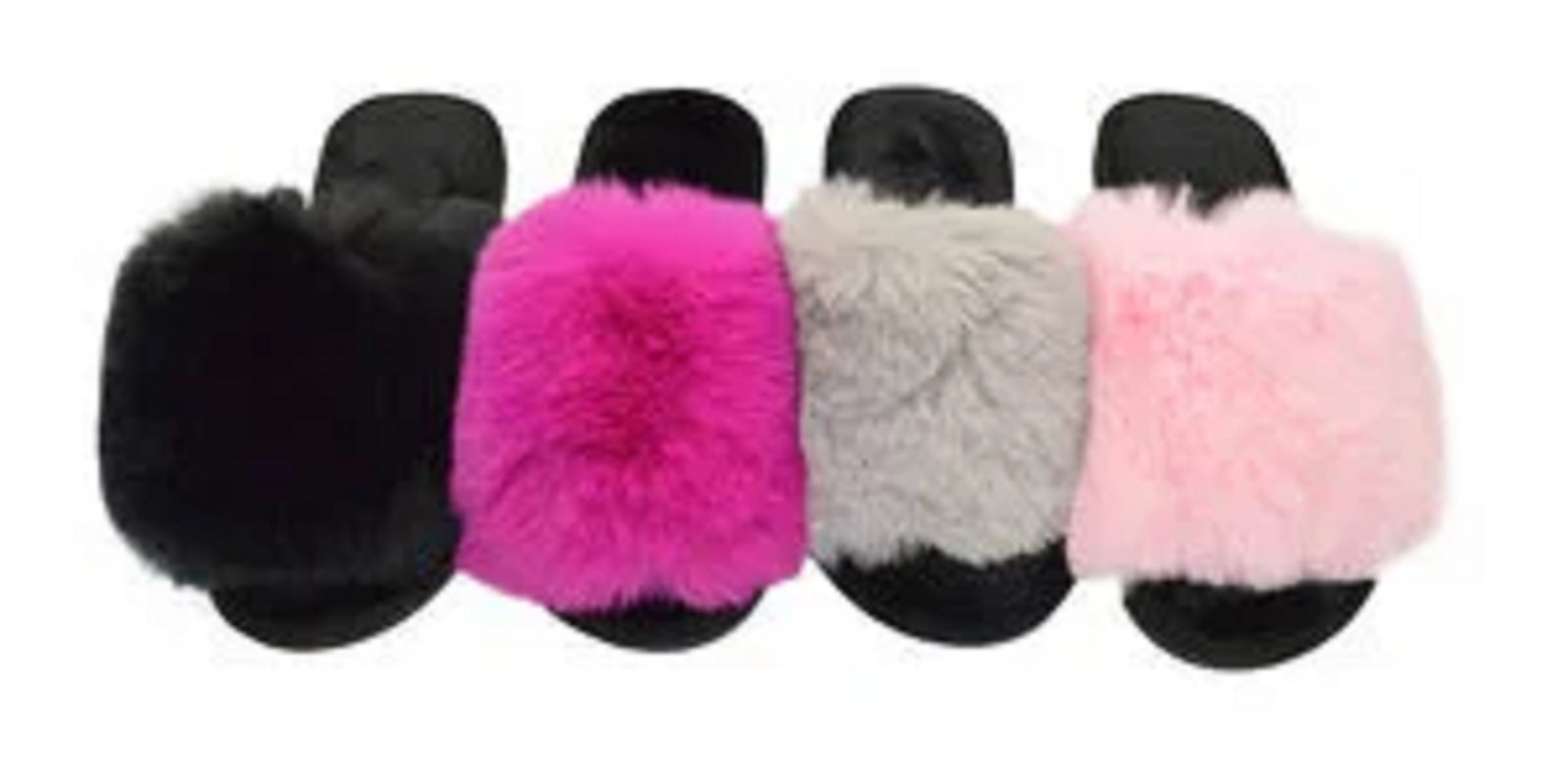 Wholesale Women's Lightweight Fur House Shoes Assorted Hazel NGK8