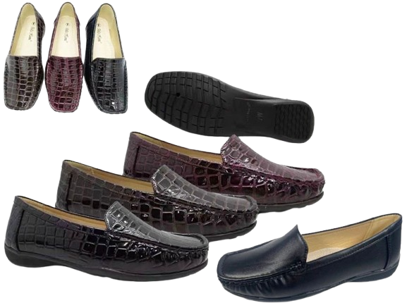 Wholesale Women's Cro PU Shoes Durable Synthetic Leather Shoes Lacey NFl3
