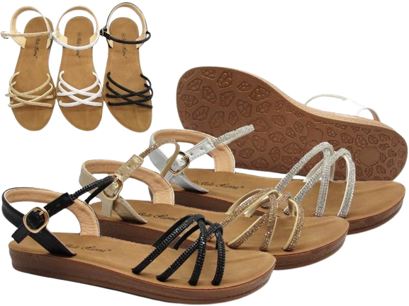 Wholesale Women's Sandals Summer Flat Jaime NFM1