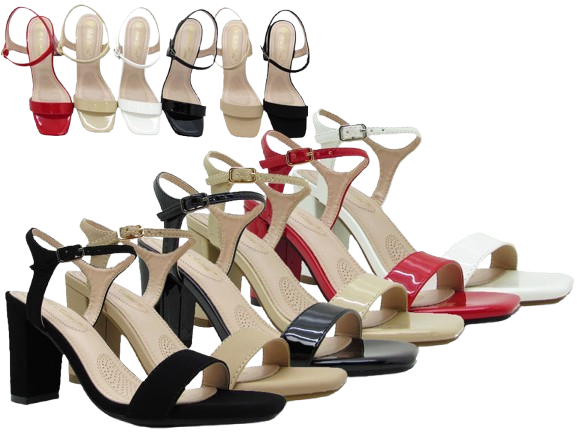 Wholesale Women's Chunky Heel Pumps Versatile Trendy Shoes Alice NFSt
