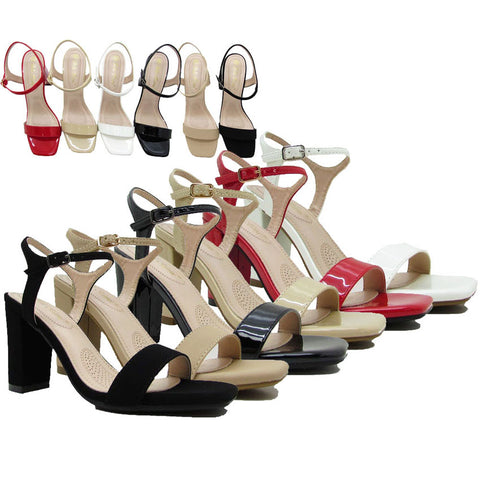 Wholesale Women's Sandals Candy Heeled Strap Ladies Party Daniella NGj1