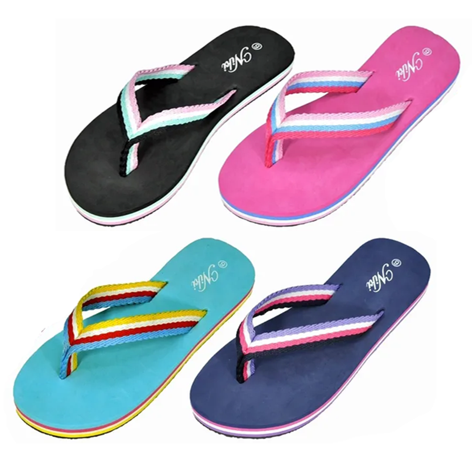 Wholesale Women's Slippers Ladies Mix Assorted Colors Sizes Flip Flops Estella NSU27