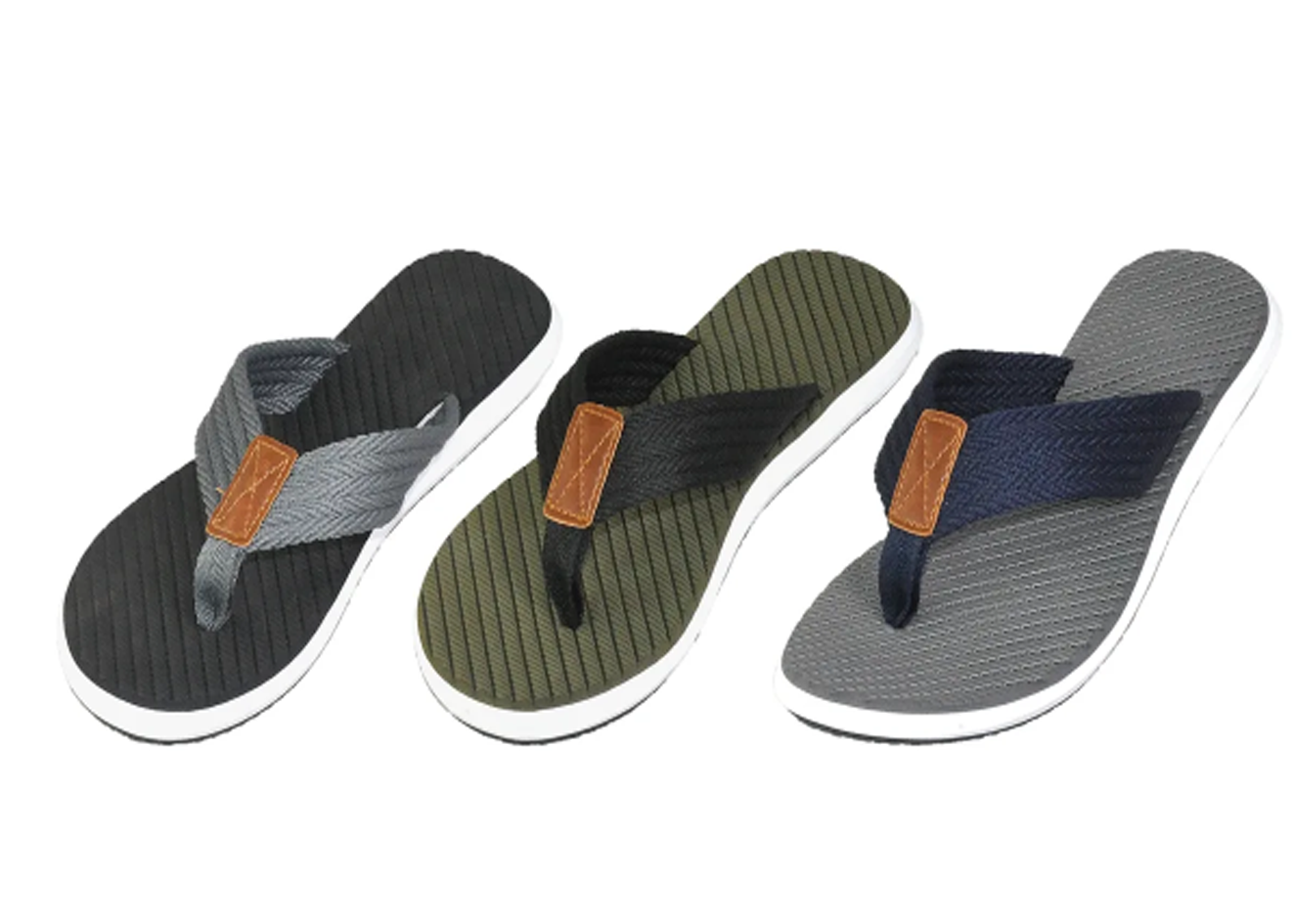 Wholesale Men's Slippers Gents Mix Assorted Colors Sizes Flip Flops Clayton NSU13