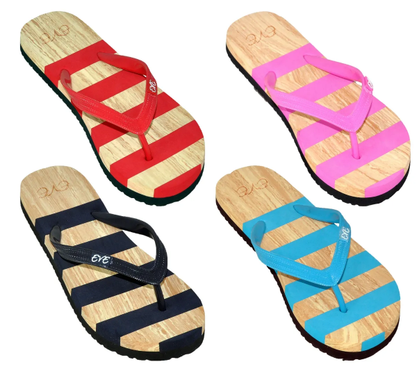 Wholesale Women's Slippers Ladies Mix Assorted Colors Sizes Flip Flops Milana NSU10