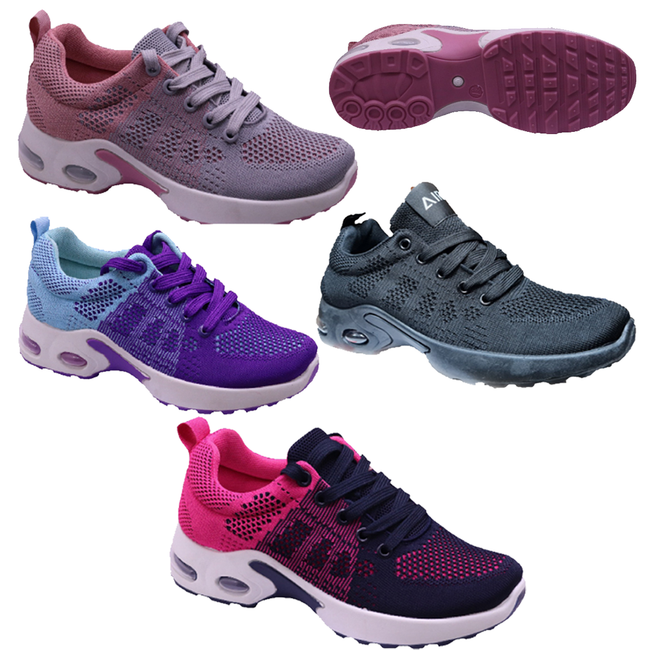 Wholesale Women's Shoes Lace Up Sneakers Runners Katie NPE99
