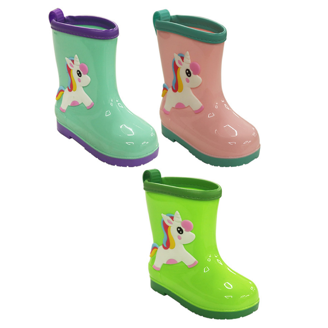 Oshkosh B'gosh Unisex-child Splash Rain Boot Black OshKosh B