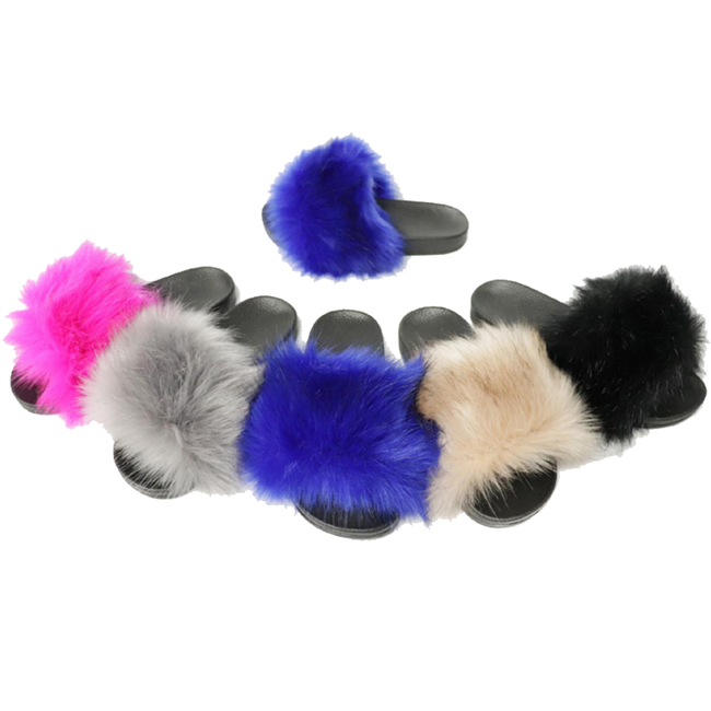 Wholesale Women's Slippers Fur Indoor Winter Slip On Emmie NPE88