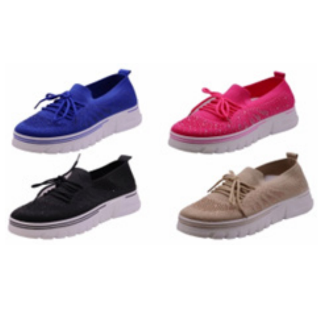 Wholesale Women's Shoes Lace Up Sneakers Bethany NPE96