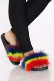 Wholesale Women's Slippers Fur Ladies Flat Slidy Flip Flop Heaven NGdm