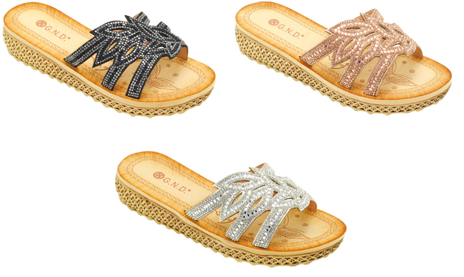 Wholesale Women's Sandals Wedge Strap Ladies Flat Gracelyn NG36