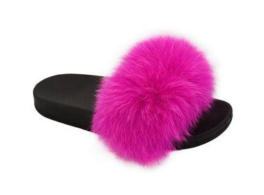 Wholesale Women's Slippers Fur Ladies Flat Slidy Flip Flop Gwendolyn NGd5