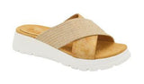 Wholesale Women's Sandals Casual Wedge Strap Ladies Flat Elsie NG19