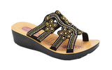 Wholesale Women's Sandals Casual Wedge Strap Ladies Flat Gem Lilah NG80