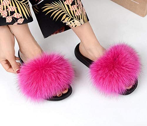 Wholesale Women's Slippers Fur Ladies Flat Slidy Flip Flop Gwendolyn NGd5