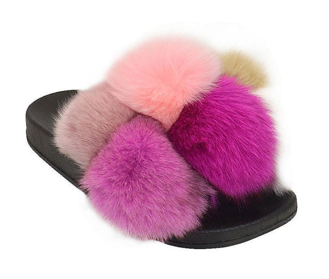 Wholesale Women's Slippers Fur Ladies Flat Slidy Flip Flop Jordan NGd7