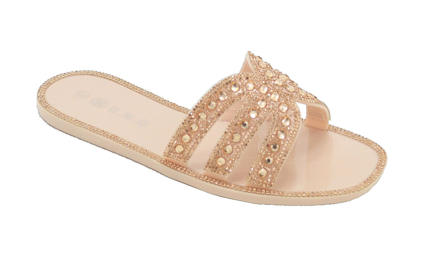 Wholesale Women's Slippers Candy Gem Strap Ladies Flat Evie NGd6