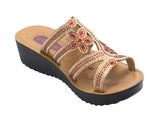 Wholesale Women's Sandals Casual Wedge Strap Ladies Flat Gem Lilah NG80