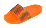 Wholesale Women's Slippers Candy Gem Strap Ladies Flat Lyric NGd1