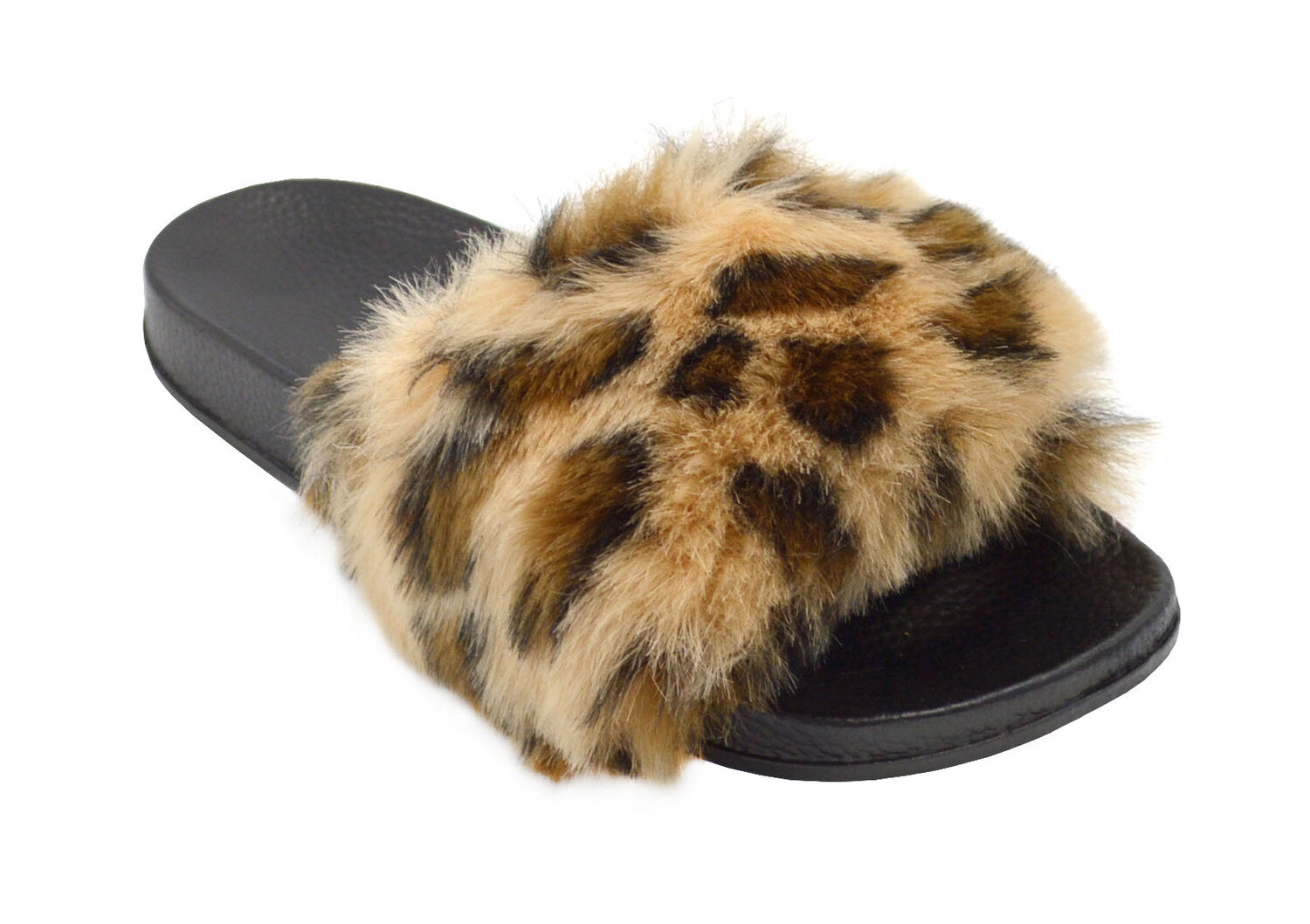 Wholesale Women's Slippers Fur Ladies Flat Slidy Flip Flop Royalty NG21