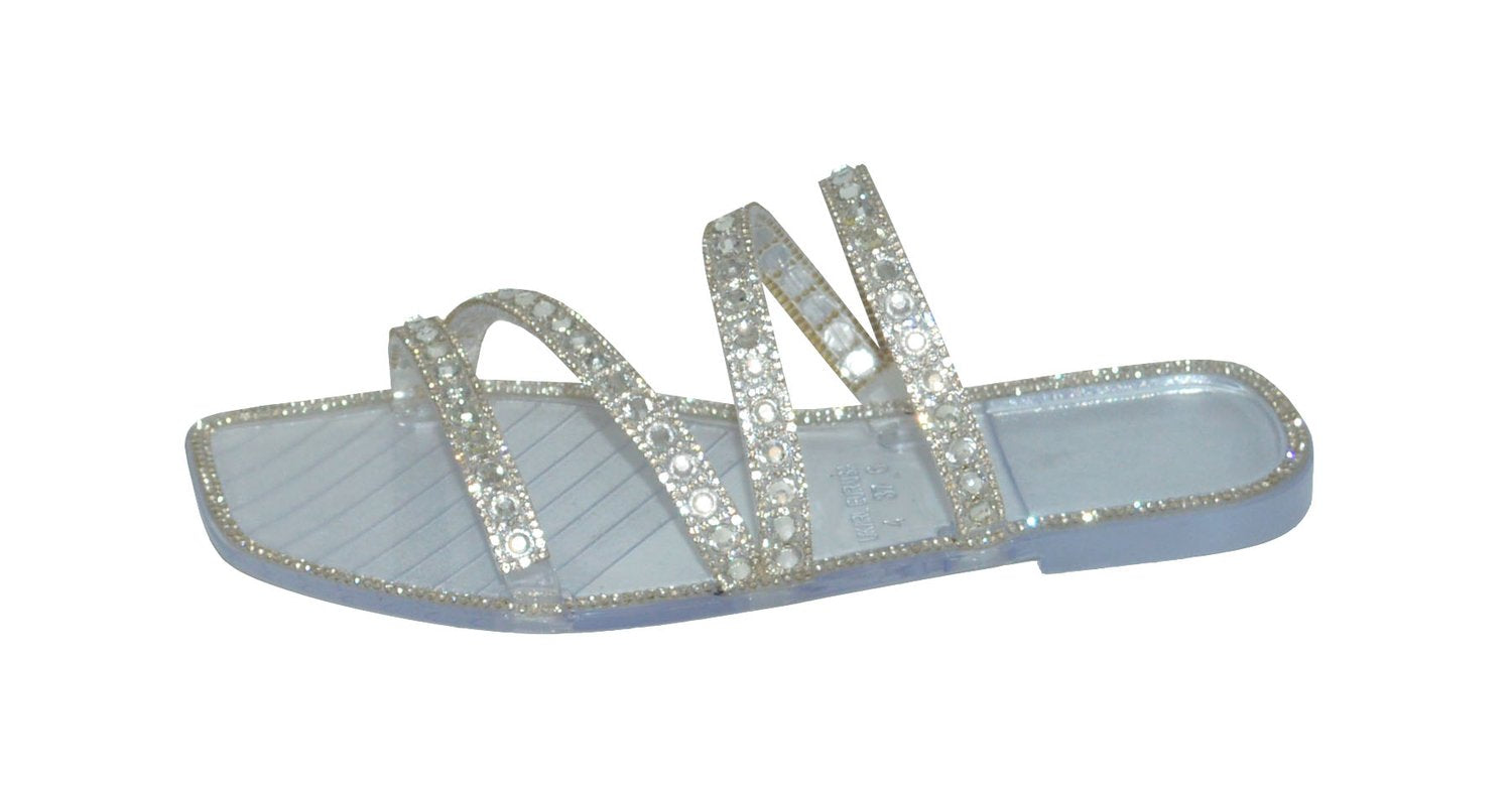 Wholesale Women's Slippers Candy Gem Strap Ladies Flat Paislee NGd1