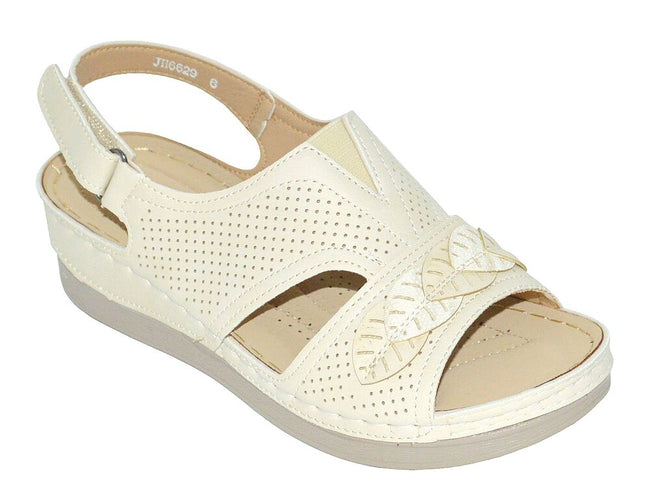 Wholesale Women's Sandals Casual Wedge Strap Ladies Flat Cali NG69