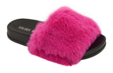 Wholesale Women's Slippers Girls Fur Flat Slidy Flip Flop Haley NG1W