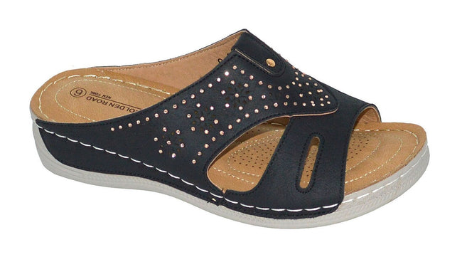 Wholesale Women's Sandals Casual Wedge Strap Ladies Flat Evangeline NG68
