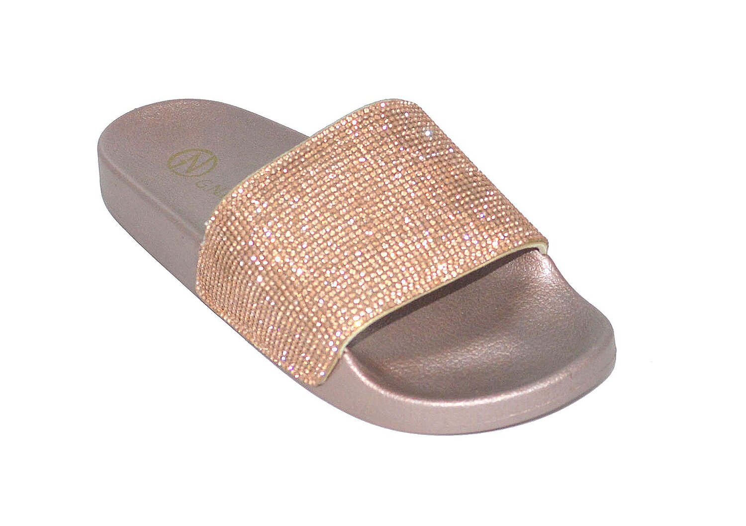 Wholesale Women's Slippers Glitter Strap Ladies Flat Jessica NG25