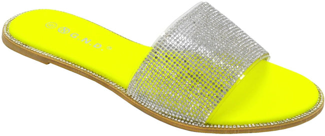 Wholesale Women's Slippers Glitter Indoor Strap Ladies Flat Kaia NG37